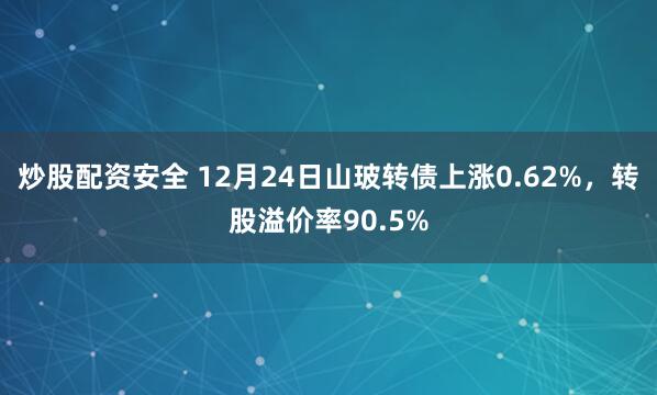 炒股配资安全 12月24日山玻转债上涨0.62%，转股溢价率90.5%