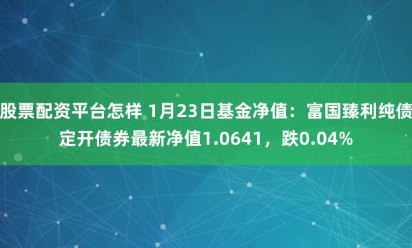 股票配资平台怎样 1月23日基金净值：富国臻利纯债定开债券最新净值1.0641，跌0.04%